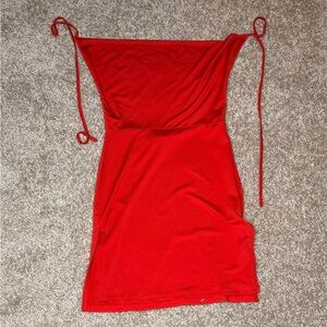 Fashion Nova Vibrant Red Mini Dress